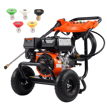 Vevor Gas Pressure Washer 3500 PSI 2.6 GPM Gas Power Washer with 5 Nozzle Set 170B