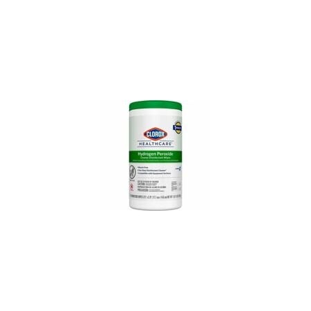 Clorox Healthcare Hydrogen Peroxide Cleaner Disinfectant Wipes - 5.75in Length x 6.75in Width - Recommended For: 30825