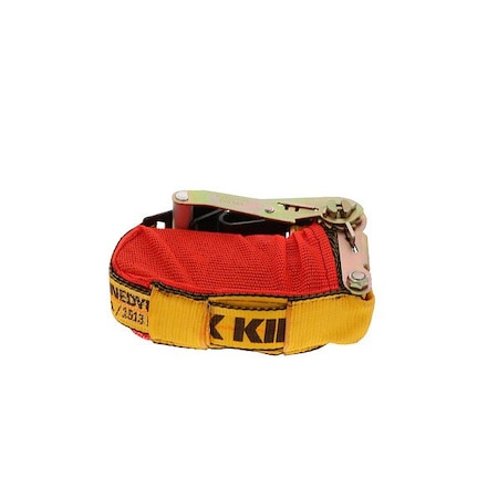 Kinedyne Tie-Down Strap, Ratchet, 27ft x 2In, 3335lb 512720PAKGRA