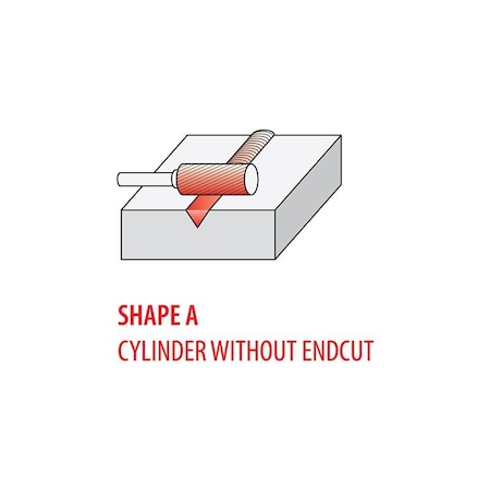 Chicago Pneumatic CHICAGO PNEUMATIC BURR DOUBLE 1/4 in SHAPE A IMP 8940172204