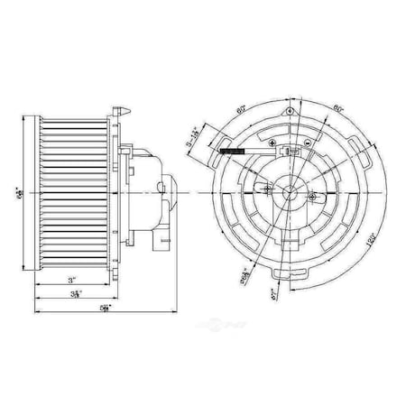 Global Parts Distributors Blower Motor 2311592
