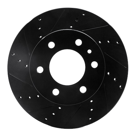 Dynamic Friction Co DFC Brake Rotor - Drilled and Slotted - Black 633-40043L