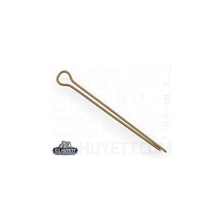 Huyett Cotter Pin, Brass, 0.062 in Dia x 1.250 in Effective Length CPB-062-1250