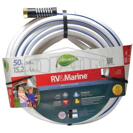 Dixon 5/8 in ID x 50 ft L Garden Hose, Rubber Tube MCH50