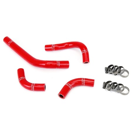 Hps Performance High Temp Reinforced Silicone Radiator Coolant Hose Kit, Red, 57-1234-RED