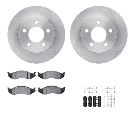 Dynamic Friction Co DFC Brake Rotor- Heavy Duty Brake Pad includes Hardware 6412-42085