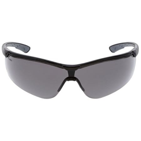 Mcr Safety Klondike (KD7), Safety Glasses, Anti-Scratch, Gray Lens, Black/Gray Frame, Half Frame KD712