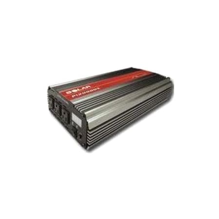 Solar Power Inverter, Modified Sine Wave, 4,000 W Peak, 2,000 W Continuous, 3 Outlets SOLPI20000X