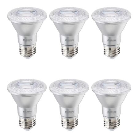 Bulbrite 50-Watt Equivalent Dimmable Flood PAR20 Medium E26 LED Light Bulb, 3000K, 6PK 861717