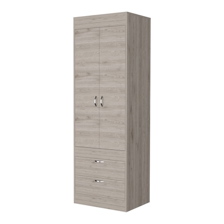 Homeroots 23" Gray Two Drawer Dresser 546204