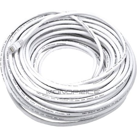 Monoprice Ethernet Cable, Cat 6, White, 100 ft. 2333