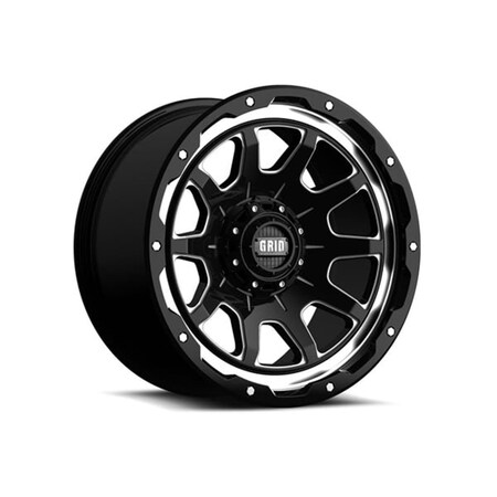 Hard Top E29865M25 20 x 9.0 in. Wheels - Gloss Black & Milled HA3568836