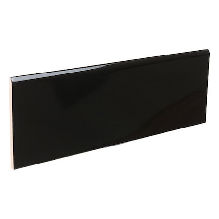 Crossville Wall Tiles, Black, 4 in. H, 11.875 in. L WT01.10412BNG