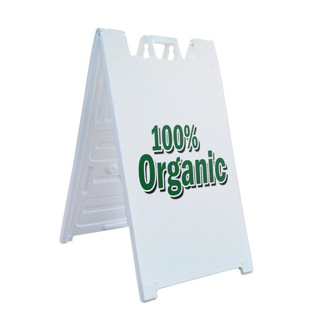 Signmission Organic, A-Frame & 2 Sign Inserts, Heavy-Duty Plastic Frame SBHD-C-2436-Organic