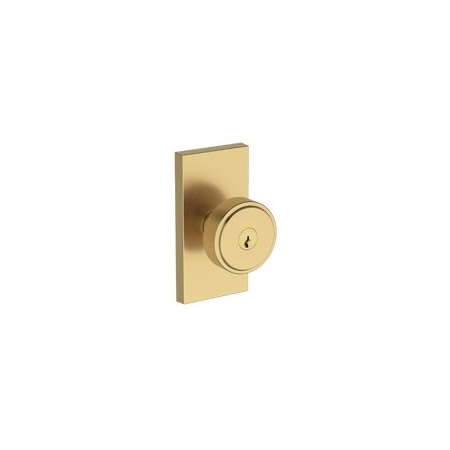 Baldwin Residential Door Knobs Keyed Entry Reversible Lifetime Satin Brass ENVASCFR044