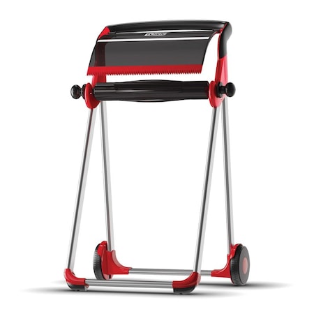 Tork Floor Stand, 20.9 in L x 39.6 in H x 25.4 in W, Metal, Red 6520281