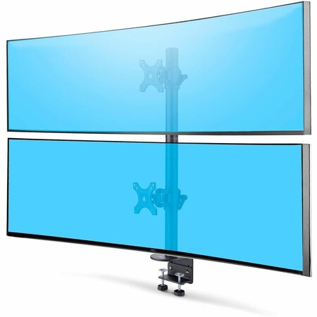 Startech.Com DESK MOUNT FOR 2X VERTICALLY STACKED MONITORS, DUAL 49, TOTAL 70LB (32KG), C-CLA H2MPV-MONITOR-MOUNT