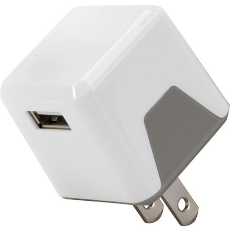 Scosche USB Wall Charger - 12 W - 120 V AC, 230 V AC Input - 5 V DC Output - 2.40 A USBH121WT