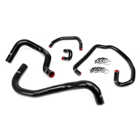 Hps Performance High Temp Reinforced Silicone Radiator and Heater Coolant Hose Kit, Black,  57-1921-BLK