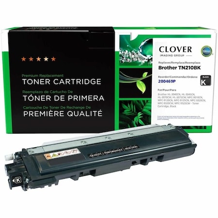 Cig Clover Imaging Remanufactured Black Toner Cartridge for Brother TN210 200469P
