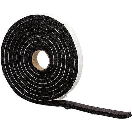 M-D Building Products 0 Premium Weatherstrip Tape, 12 in W, 10 ft L, Rubber, Black 6619