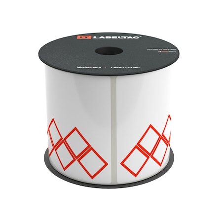 Labeltac GHS Die-Cut Labels, 4 and Pro Model 4in x 4in, 200 labels, 5 Diamond LT44GHS5-V2