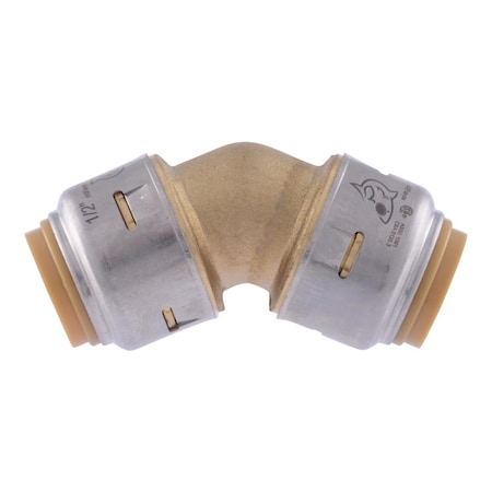 Sharkbite SharkBite Push to Connect 1/2 in. PTC X 1/2 in. D PTC Brass 45 Degree Elbow UR648A