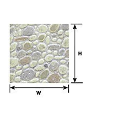 Plastruct G Scale PS-81L, 1-24 Patterned Sheets - Stone Random Polished PLS91615