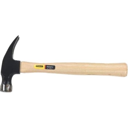 Stanley 16 oz. Straight Claw Hammer, Hickory Handle, Steel Head 51-716
