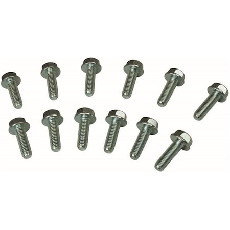Moroso M8 x 1.25 Thread Header Bolt Kit, Clear Zinc MOR38711