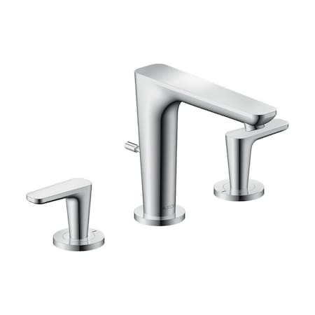 Axor Citterio C Widespread Faucet 125 with Pop-Up Drain, 1.2 GPM in Chrome 49060001