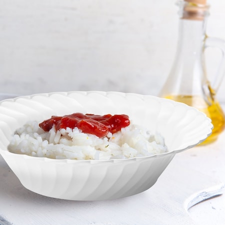 Smarty Had A Party 12 oz. White Flair Plastic Soup Bowls (180 Bowls), 180PK 201WH-CASE