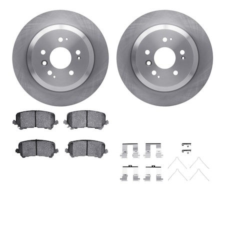 Dynamic Friction Co DFC Brake Rotor with 5000 Brake Pads and Hardware Kit 6512-59480