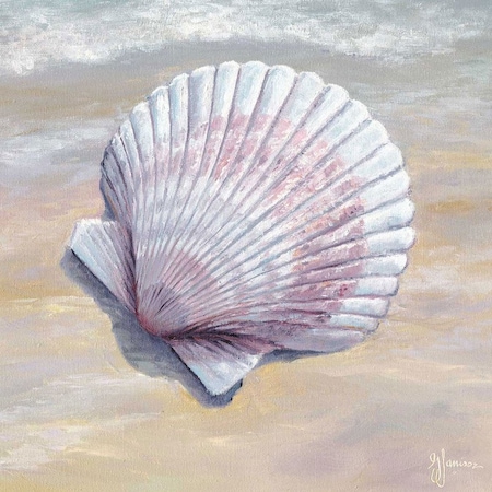 Homeroots Scallop White Framed Print Wall Art 407357