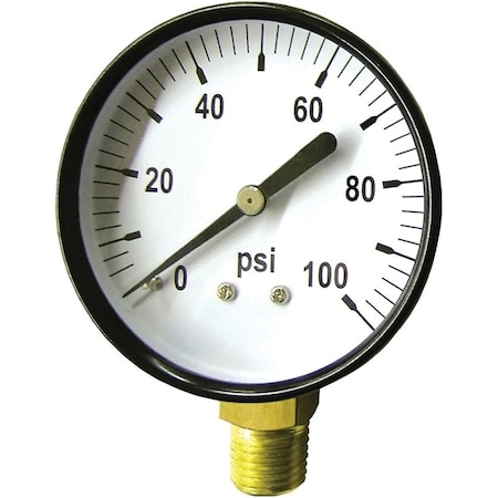 Green Leaf Standard Dry Pressure Gauge, 4 in Dial, 100 psi SG1004PK1