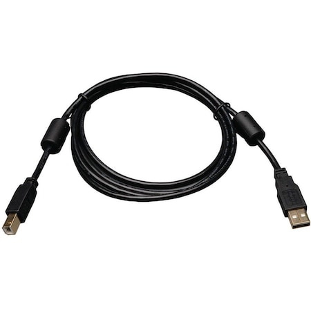 Tripp Lite series 3-ft. USB2.0 A/B Gold Device Cable with Ferrite Chokes (A Male to B Male) U023-003