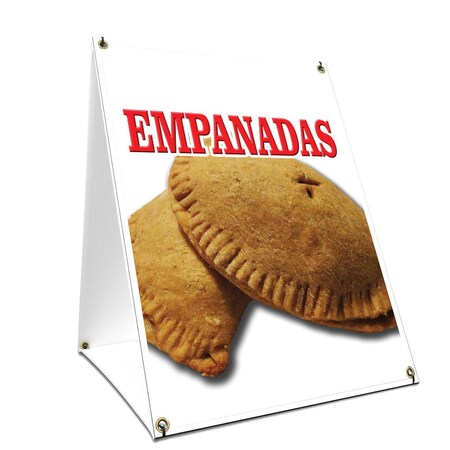 Signmission Empanadas, 24 Inch x 18 Inch A-frame Yard Sign, Plastic Sign SBC-1824-Empanadas