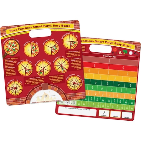 Ashley Smart Poly Busy Board, Pizza Fractions 98005