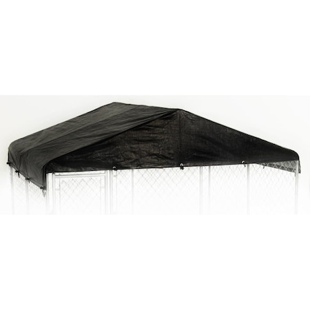 Feedingtime 10 x 10 ft. Black Replacement Kennel Cover Tarp FE1367212