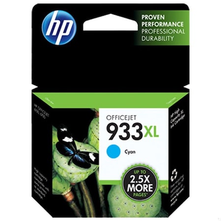 Hp 933XL High Yield Cyan Original Ink Cartridge, 825 Yield CN054AN