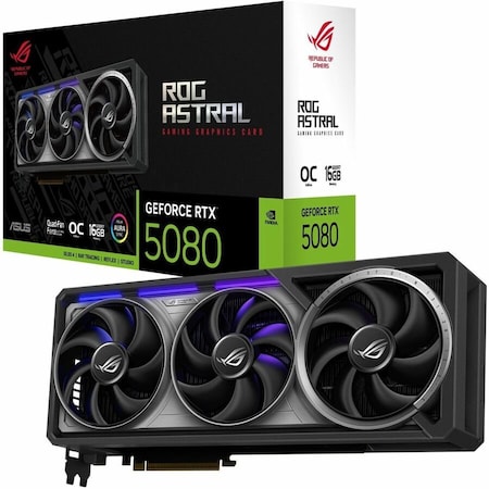 Asus ROG ASTRAL GEFORCE RTX 5080 16GB GDDR7 OC EDITION GAMING GRAPHICS CARD PCI ROG-ASTRAL-RTX5080-O16G-GAMING