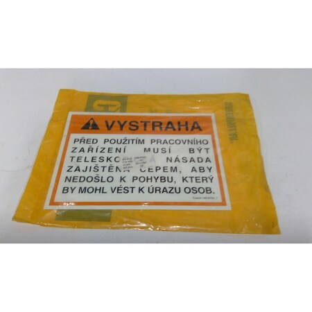 Caterpillar FILM WARNING, CATERPILLAR OEM 1408764 1408764