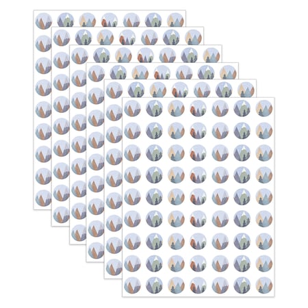 Teacher Created Resources Moving Mountains Mini Stickers, 378-Piece Set, 6PK 9176