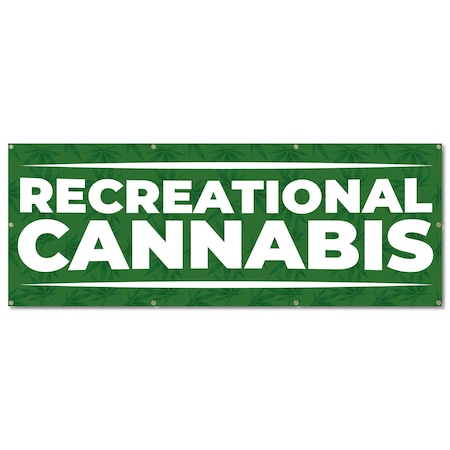 Signmission Recreational Cannabis, 36 Inch, Banner B-96-30418