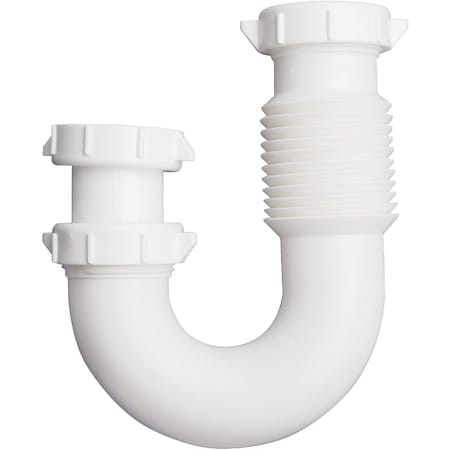 Do It Best 1-1/2'' or 1-1/4''x1-1/2'' Flexible Wht Plastic J-Bend Extendable to 11 In. DIB812-55