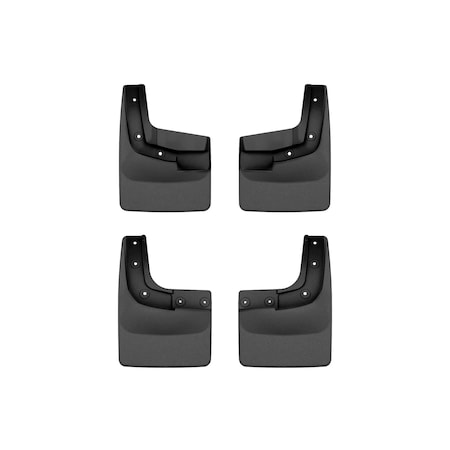 Weathertech Black, No Drill MudFlaps 110186-120186
