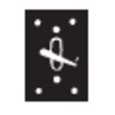 Mulberry Electrical Box Cover, 1 Gang Gang, Aluminum, Toggle Switch Cover Type 30483