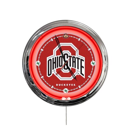 Holland Bar Stool Ohio State University 16 LED Wall Clock ClkL16