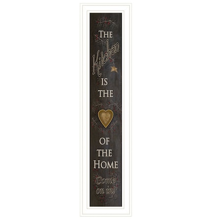 Homeroots Kitchen is the Heart of the Home 19 White Framed Print Kitchen Wall Art 406579