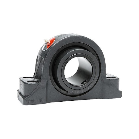Moline Bearing Pillow Block Bearing, Cast Iron Housing Material, Set Screw, Spherical Roller, 3-11/16 in Dia, Alloy Steel Insert Material 29241311